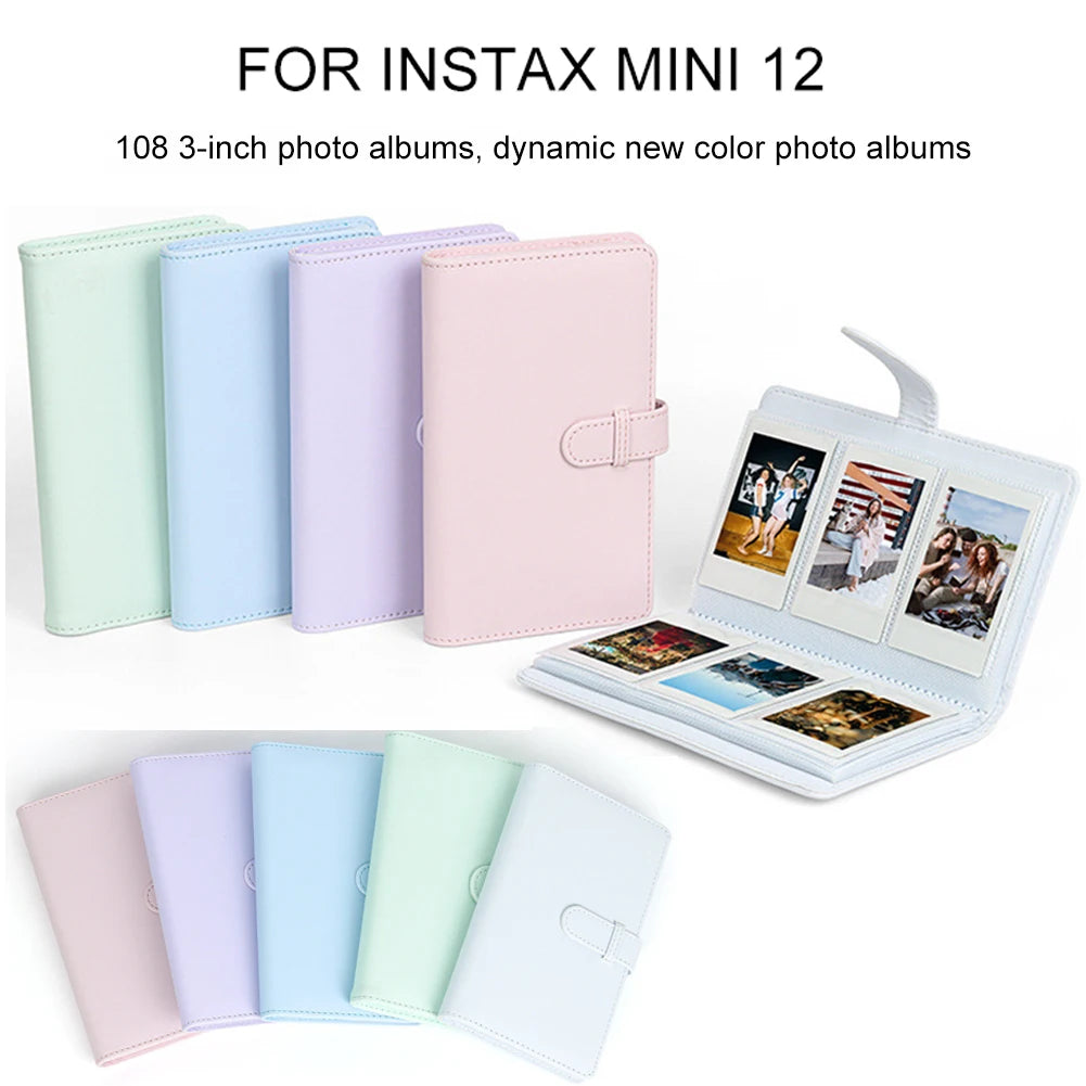 The Pocket Memoir – Green Edition | Mini 3-Inch Polaroid Album by Polaroidelan Studios Holds 12 instant memories. Perfect for Fujifilm Instax Mini, Polaroid Go & more.